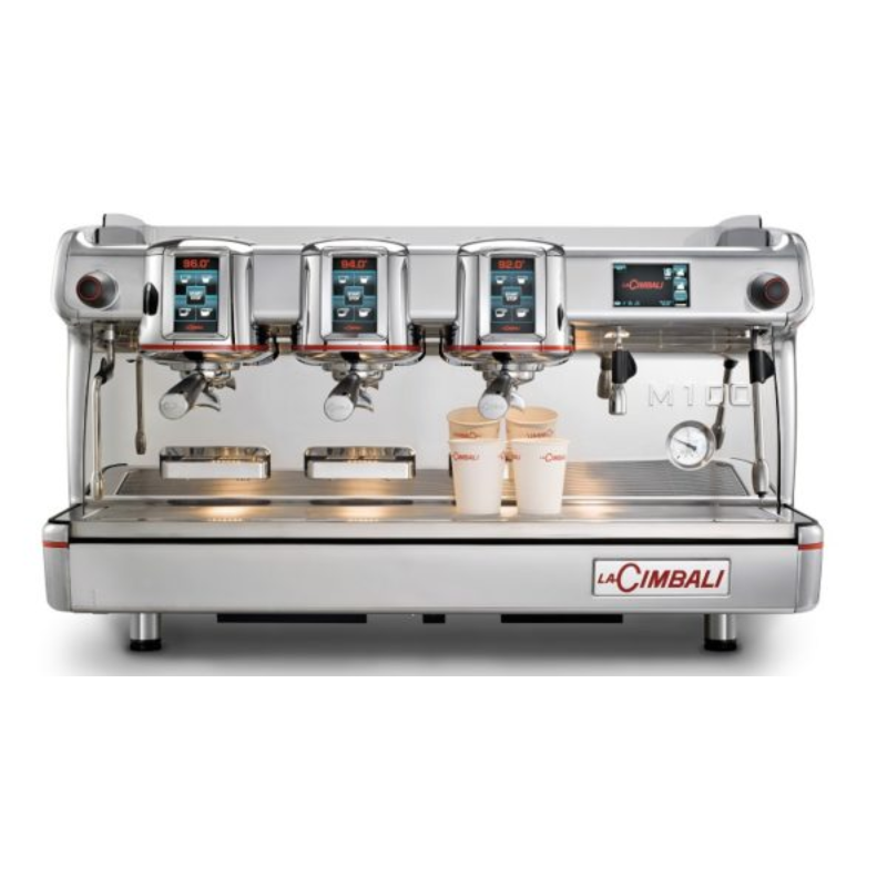 3 Group Espresso Coffee Machine(M100 HDi DT/3 Tall Cup TS (B-W))