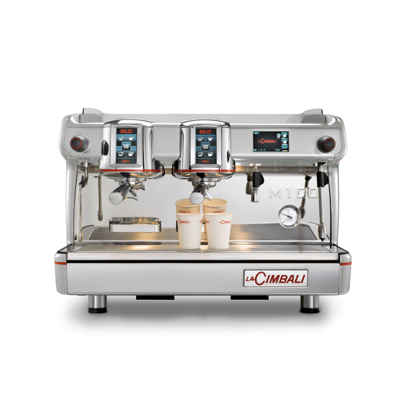 2 Group Espresso Coffee Machine(M200 GT1 DT/2 Touch (B-W))
