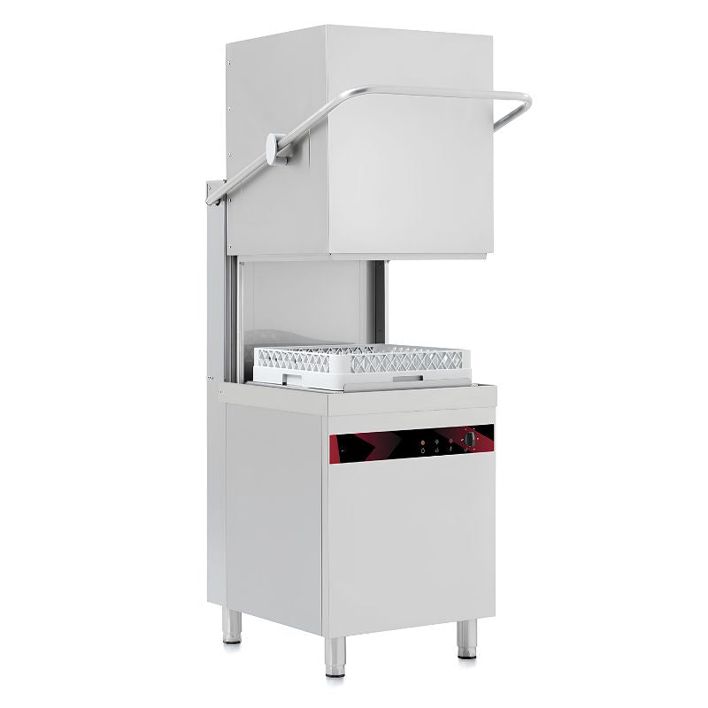Kegler KGH50-DD hood type commercial dishwasher with 500x500mm rack