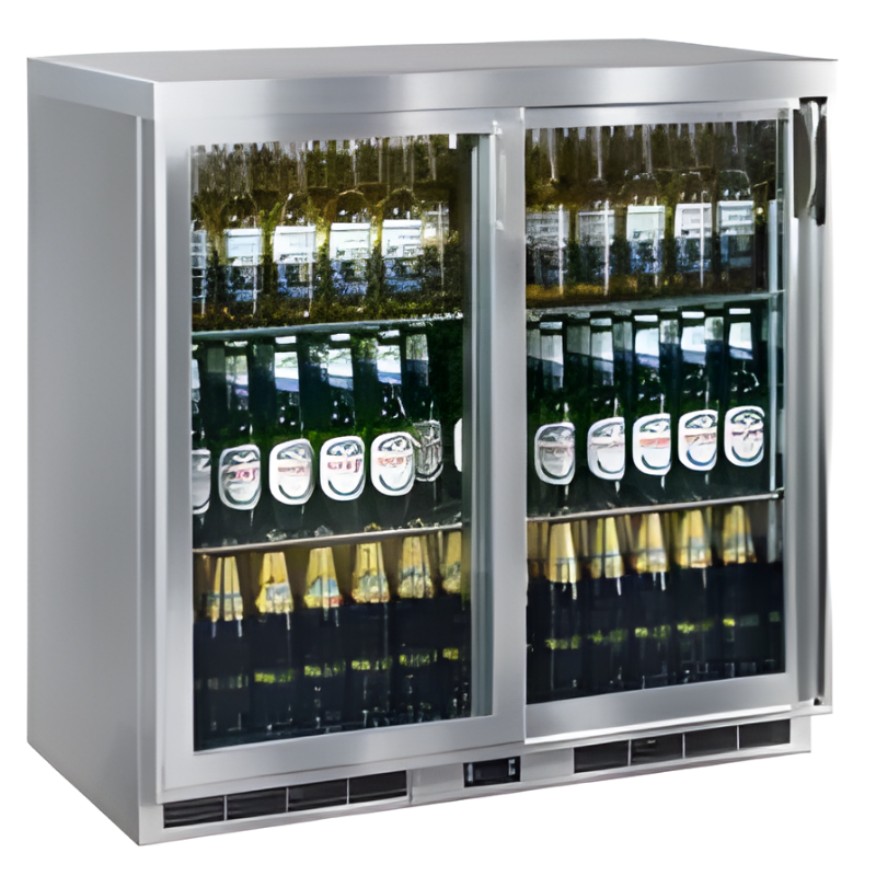 Double Door Bottle Coolers - Sliding(KGB208S)
