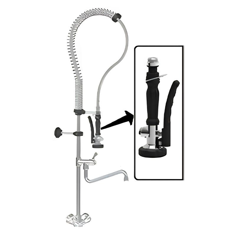 RDF Sky commercial pre-rinse shower with 1100mm hose and adjustable 250mm spout