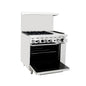 AGR-4B12GL — 36″ Gas Range with Four (4) Open Burners & 12″ Griddle