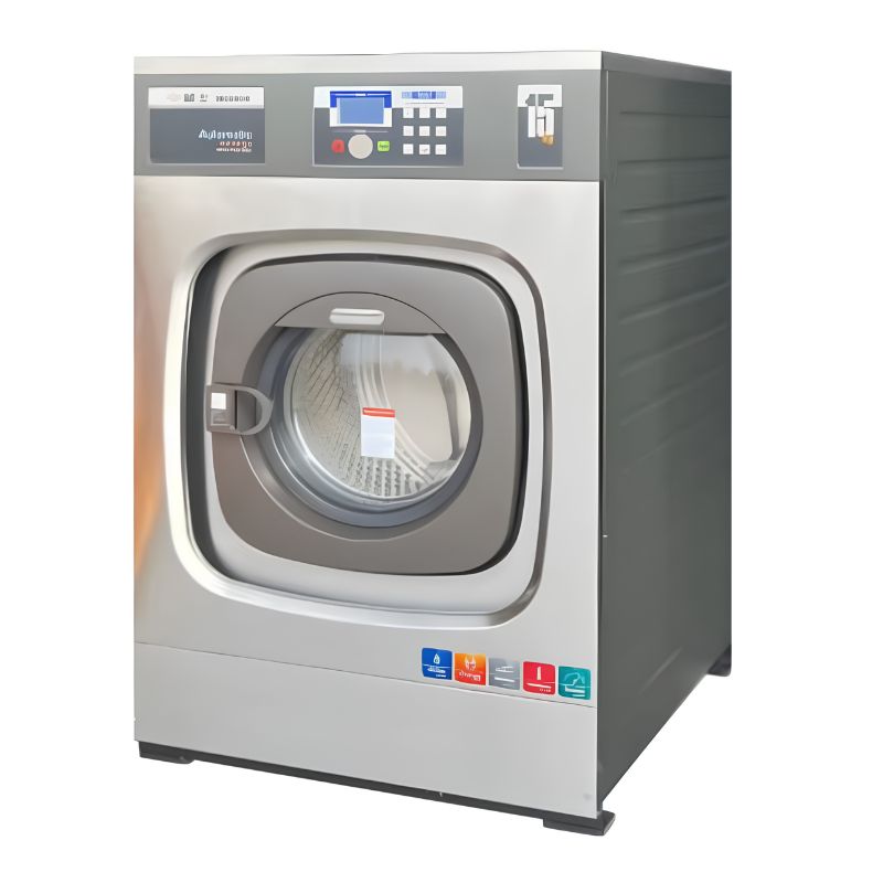 20KG High Spin Washer Extractor with touchscreen control, G-Factor 126, 14kW power and electric, steam or hot-water heating options. Made in Italy for professional commercial laundry applications.