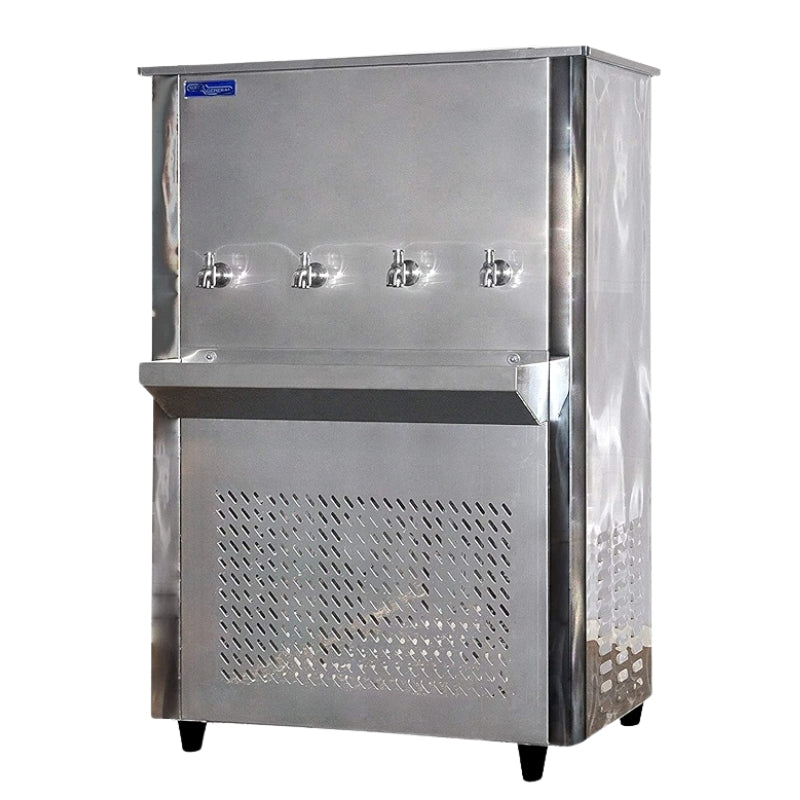 4 Tap 85 Gallon Stainless Steel Commercial Water Cooler