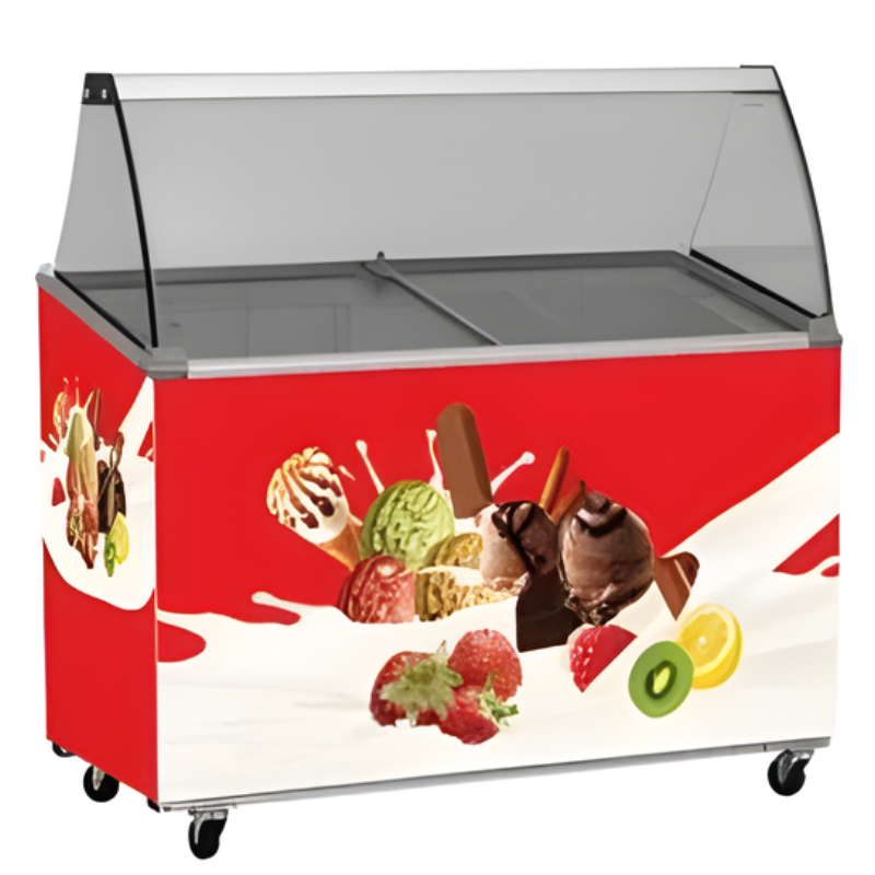 Ice Cream Display Freezer 7 bowl