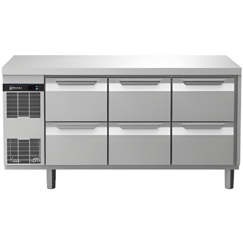 Digital Undercounter ecostore HP Concept Refrigerated Counter - 6 1/2 Drawers(EK3RBBBB)