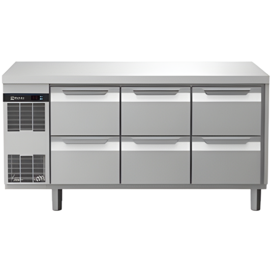 Digital Undercounter ecostore HP Concept Refrigerated Counter - 6 1/2 Drawers(EK3RBBBB)