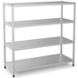 Stainless Steel Plain Shelving Unit