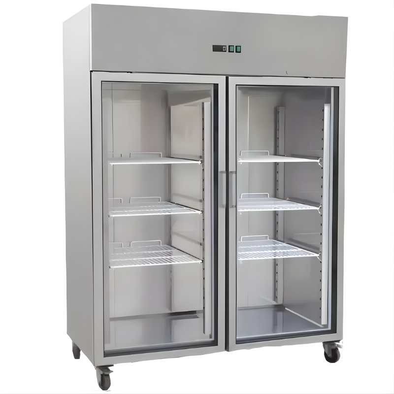 Steel Double Glass Door Upright Chiller(TZ1410TNG)