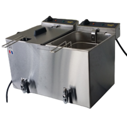Double Electric Fryer-(with Draining device)(MF80DR)