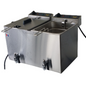 Double Electric Fryer-(with Draining device)(MF80DR)