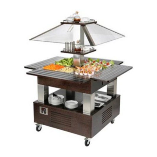 Refrigerated Square Salad Bar(Gn Not Included)(SBC40F) 