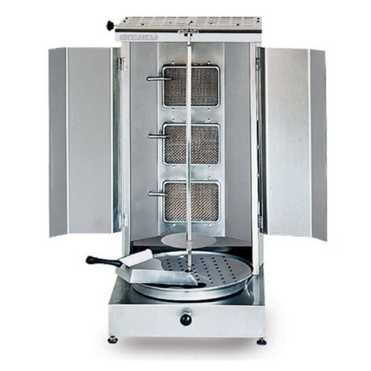S/S Gas kebab machine 3 burner(KM3B)