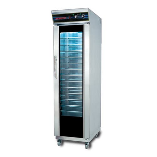 Stainless Steel Single Door Proofer with Humidifier with 16 pans