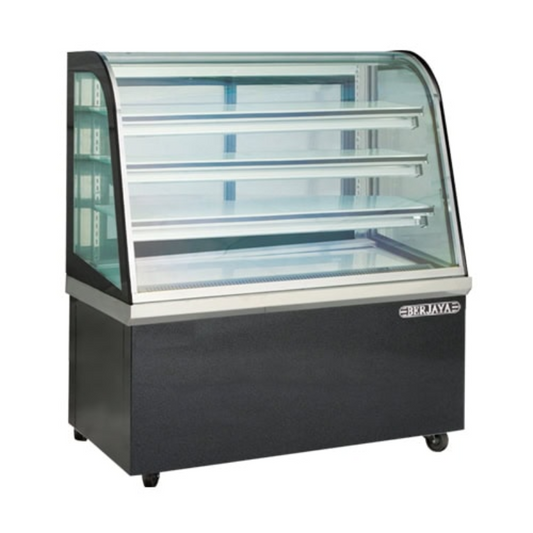 Confectionary showcase w/ 3 glass shelves(cake display-black)