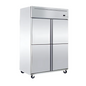 S/S Upright 4 Door(magnetic)Chiller w/ Blower System(4 half door) Z Handle