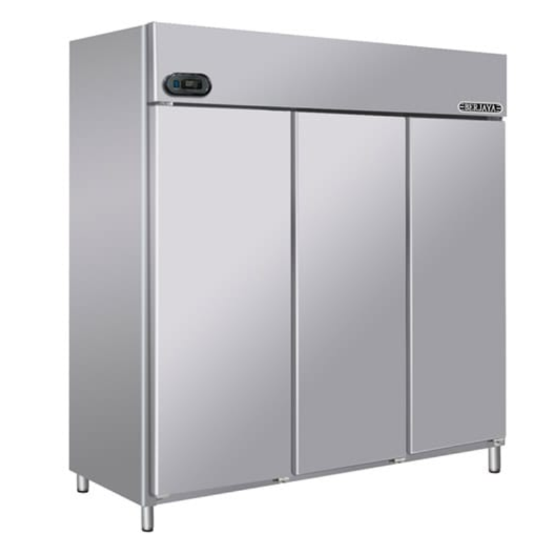 S/S 3 Full Door Upright Chiller-Solid Door w/ Blower System