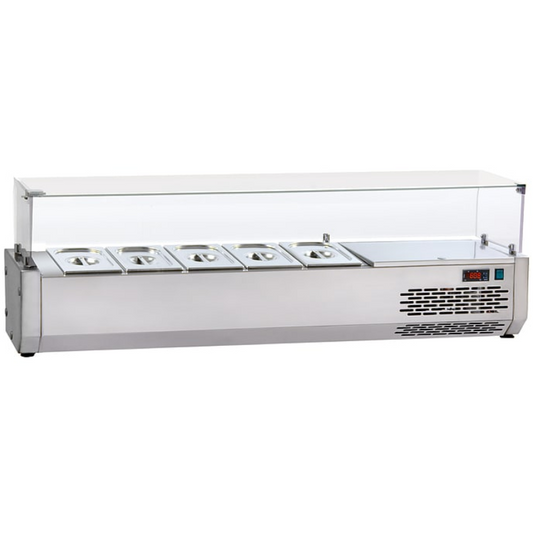 Top Salad Bar With Tempered Flat Glass(VR4140VD)
