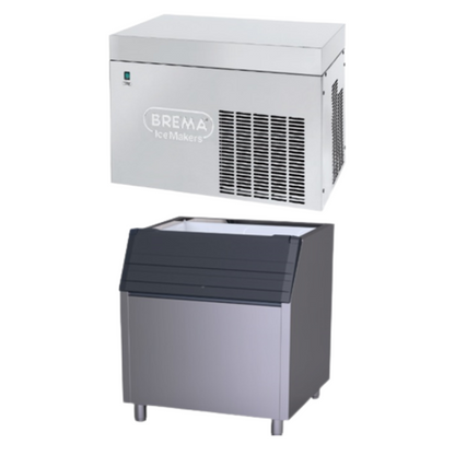 Ice Cube Machine(MUSTER 250A) w/ Storage Bin(BIN200*M250)