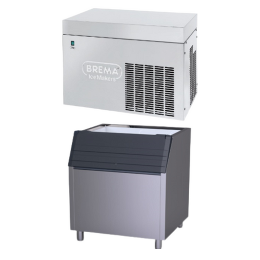 Ice Cube Machine(MUSTER 250A) w/ Storage Bin(BIN200*M250)