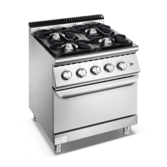 Gas Stove With Oven -90cm -4 Burners(AT9G4BO-2)