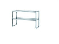 Stainless Steel Overhead Shelves 2 Tier For Tables