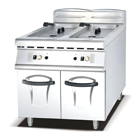 Gas Fryer 2 Tank 2 Basket Commercial Deep Fryer