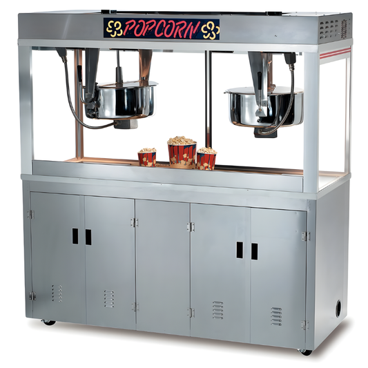 Gold Medal Twin Grand Pop-O-Gold Double Kettle Commercial Popcorn Machine