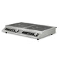 7kW commercial double induction cooker with joystick control