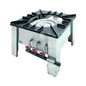Heavy Duty Stainless-steel Gas Pot Stove(Top Iron Plate Stand 3 Ring)