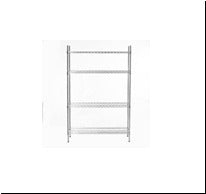Connecta Chrome Wire Shelves 4 Tier1200mm x 450mm