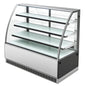 Kegler KG-1000E3 Curved Refrigerated Cake Showcase with 3 Shelves