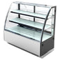 Kegler KG-2000E2 Curved Refrigerated Cake Showcase with 2 Shelves