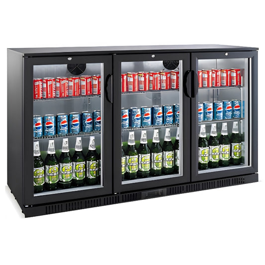 Klimavero FB3H Black Bottle Cooler 330L Triple Door