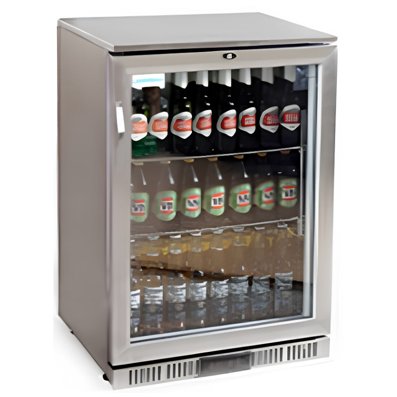 Klimavero FS1H Stainless Steel Bottle Cooler 138L Single Door