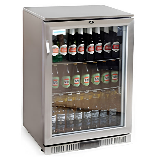 Klimavero FS1H Stainless Steel Bottle Cooler 138L Single Door