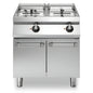Modular 17+17L Double Tank Commercial Electric Fryer on Cabinet