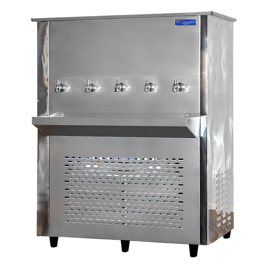 Super General 125 Gallon 5 Tap Stainless Steel Commercial Water Cooler