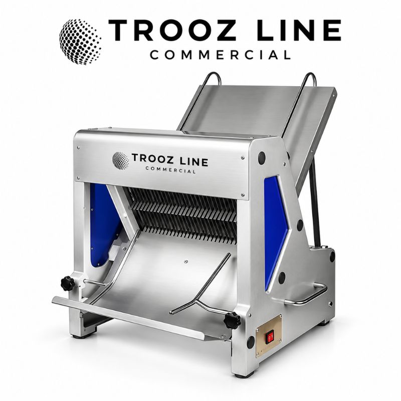 TZ-Q31 electric bread slicing machine with 31-piece slicing configuration and 12mm slice thickness