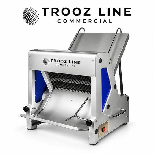 TZ-Q31 electric bread slicing machine with 31-piece slicing configuration and 12mm slice thickness