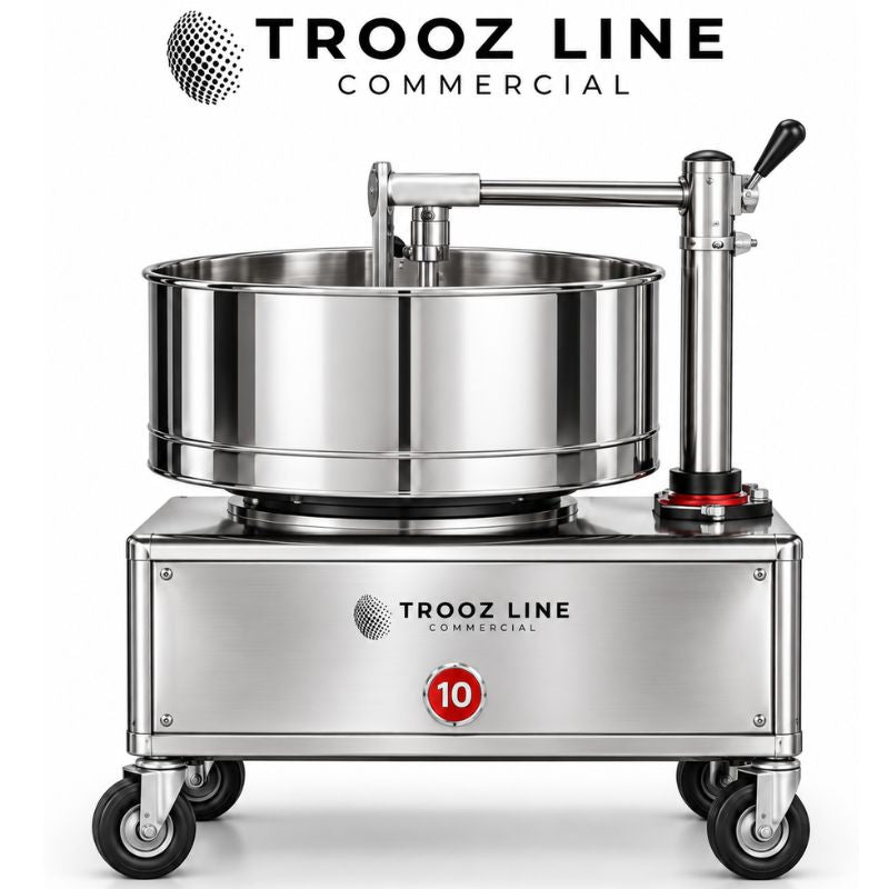 WTO10L 10 litre stainless steel wet grinder with 1.5 HP motor and cylindrical grinding stones