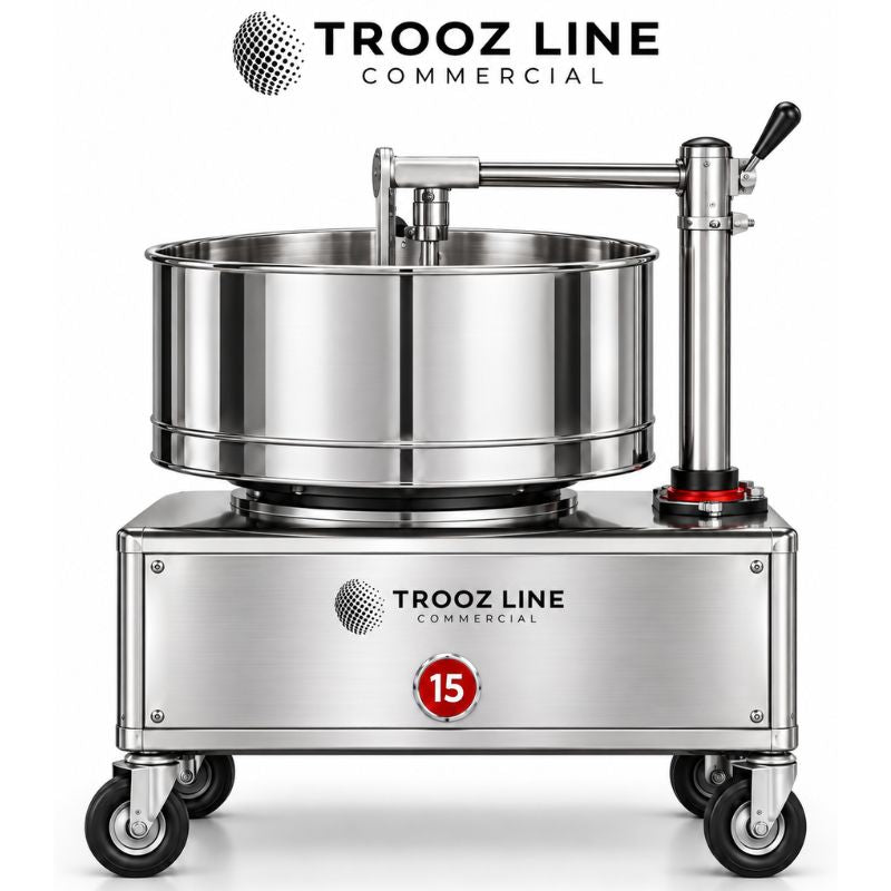 WTO15L 15 litre stainless steel wet grinder with 2 HP motor and cylindrical grinding stones